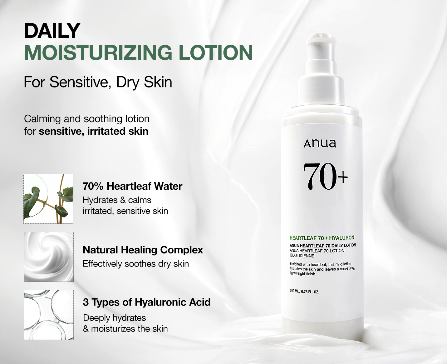 [ANUA] Heartleaf 70 Daily Lotion Korean Skincare